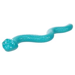 Flamingo Dog Toy Toy Snake i gummiturkos